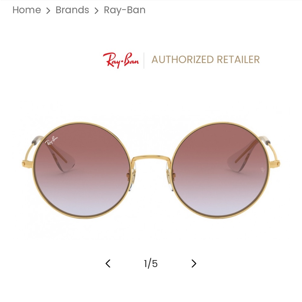 Ray-Ban Ja-Jo RB3592 001/I8 55 - Gold / Light Blue Gradient Violet